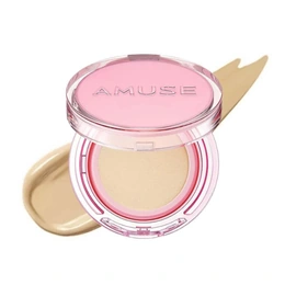 Стойкий кушон с сияющим финишем Amuse Dew Power Vegan Cushion SPF50+ PA+++, тон 02 Healthy, 15 мл - Сүрөт 1
