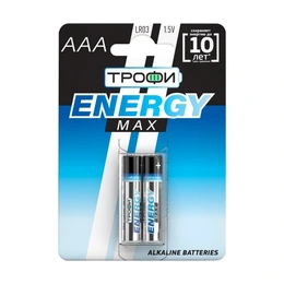 Батарейки Трофи Max LR03 AAA, 2 шт - Сүрөт 1
