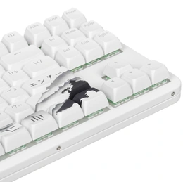 Клавиатура проводная и беспроводная Red Square Alumix TKL Wireless Satori, белый - Сүрөт 7