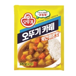 Карри Ottogi 4 порции средней остроты, 100 г - Сүрөт 1