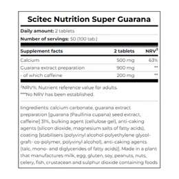 Гуарана Scitec Nutrition Super Guarana, 100 таблеток - Picture 2