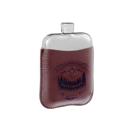 Фляжка для алкоголя "Начало жизни", нержавеющая сталь, подарочная, 180 мл - Сүрөт 1