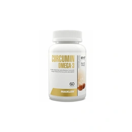 Экстракт куркумина + омега 3, Maxler, 60 капсул - Сүрөт 1