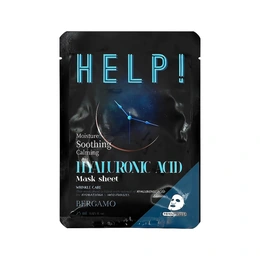Тканевая маска для лица с гиалуроновой кислотой Bergamo Help Hyaluronic Acid, 25 мл - Сүрөт 1