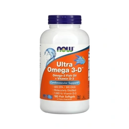 Омега 3 с витамином D Now Ultra Omega 3-D, 180 капсул - Сүрөт 1