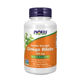Витамины Now Ginkgo Biloba 120 mg, 100 капсул - Сүрөт 1