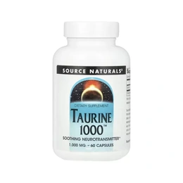 Добавка Source Naturals Taurine, 60 капсул - Сүрөт 1