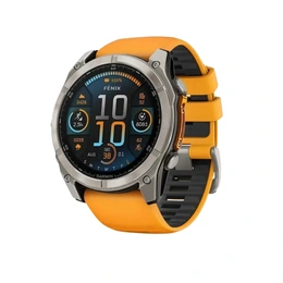 Часы Garmin Fenix 8 Amoled Sapphire 51 мм, Titanium Spark Orange - Сүрөт 1