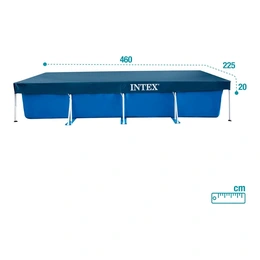 Защитное покрытие для прямоугольного бассейна Intex, 450x220x20 см, синий - Сүрөт 1