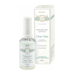 Крем день/ночь для жирной и проблемной кожи №5 Clean Skin Kleona, 50 мл - Сүрөт 1