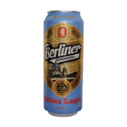 Пиво Berliner Helles Lager светлое фильтрованное, 0,5 л - Сүрөт 1