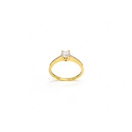 Кольцо в красном золоте 585, размер 18, вес 1,81 г - Сүрөт 1