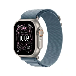 Apple Watch Ultra 3 GPS + Cellular 49mm Natural Titanium Case with Light Blue Alpine Loop – S - Сүрөт 1