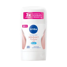 Дезодорант-стик Эффект пудры Nivea Fresh, 40 мл - Сүрөт 1