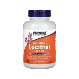 Добавка NOW Lecithin 1200 mg, 100 капсул - Сүрөт 1