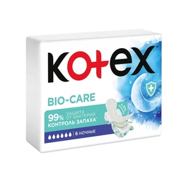 Гигиенические прокладки Bio-Care Night Kotex, 8 шт - Сүрөт 1