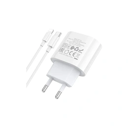 Зарядное устройство HOCO DC114 Terminal single port PD20W (White) - Сүрөт 4
