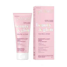 Крем для лица Разглаживающий с эффектом сияния серии Beauty & Glow Eveline, 75 мл - Сүрөт 1