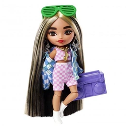 Кукла Barbie and Ken Extra minis в клетчатом жакете оверсайз - Сүрөт 1