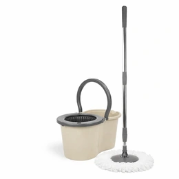 Швабра с отжимом и ведро, бежевый - Сүрөт 1