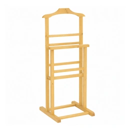 Деревянная напольная вешалка для одежды - Сүрөт 1