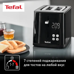 Тостер Tefal Smart&Light TT640810 черный - Сүрөт 10