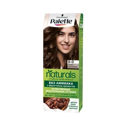 Краска для волос Palette Naturals 5-0 светло-каштановый - Сүрөт 1