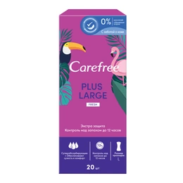 Прокладки ежедневные Plus Large Carefree, 20 шт - Сүрөт 1