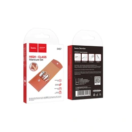 Маникюрный набор Hoco DI57 Gem wallet storage four-piece manicure set (Brown) - Сүрөт 2