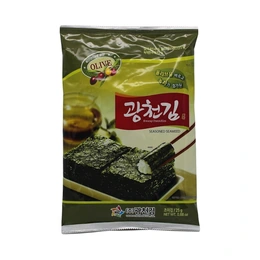 Приправленные водоросли нори Kwangcheon Olive, 25 г - Сүрөт 1