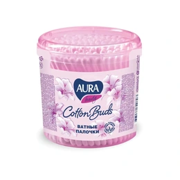 Палочки ватные (Стакан) Aura, 100 шт - Сүрөт 1