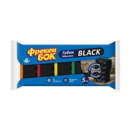 Губка кухонная Максима Black Фрекен Бок, 5 шт - Сүрөт 1