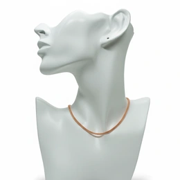 Цепь в красном золоте, вес 3,14 г, длина 50 см - Сүрөт 1