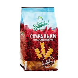 Макароны Ешь Здорово Спиральки из амарантовой муки, 250 г - Сүрөт 1