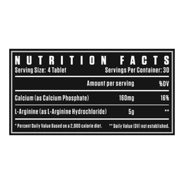 L-Аргинин Dexter Jackson Black Series L-Arginine, 5000 мг, 120 таблеток - Сүрөт 2