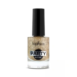 Лак для ногтей TopFace Party Glitter Nail тон 107 золотистый, 9 мл - Сүрөт 1
