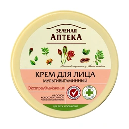 Крем для лица Мультивитаминный Зеленая Аптека, 200 мл - Сүрөт 1