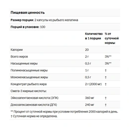 Омега 3 Now Omega 3, 200 капсул - Сүрөт 2