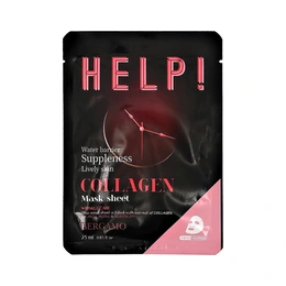Тканевая маска для лица с коллагеном Bergamo Help Mask Pack Collagen, 25 мл - Сүрөт 1