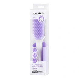 Расческа для чувствительной кожи головы Solomeya Hair Brush for Sensitive Scalp Lilac - Сүрөт 1