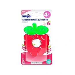 Прорезыватель Mepsi с водой охлаждающий Малина с 4 месяцев, 1 шт - Изображение 1