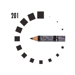 Карандаш для бровей Ресничка с колпачком-щеточкой, Тон №201 графит,  - Сүрөт 2