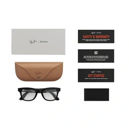 Смарт-очки Ray-Ban Meta Glasses Wayfarer RW4006 F Shiny Black Clear, размер 50 - Сүрөт 3