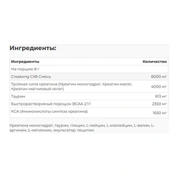 Креатин Mutant Creakong CX8, 249 г - Сүрөт 2