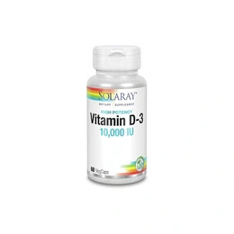 Витамин D-3 Solaray Vitamin D-3 10000, 60 капсул - Сүрөт 1