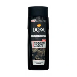 Гель для душа мужской Doxa 3в1 с активированным углем, 400 мл - Сүрөт 1