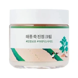 Крем лёгкий успокаивающий с полынью Round Lab Mugwort Calming Cream, 80 мл - Сүрөт 1