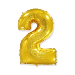 Воздушный шар Цифра 2, в ассортименте - Сүрөт 2