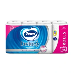 Трехслойная туалетная бумага Zewa Deluxe белая, 16 шт - Сүрөт 1
