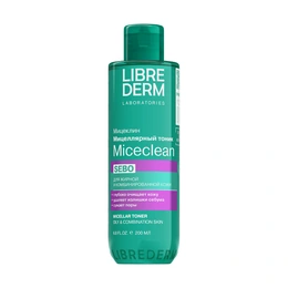 Мицеллярный тоник Librederm Miceclean Sebo, 200 мл - Сүрөт 1